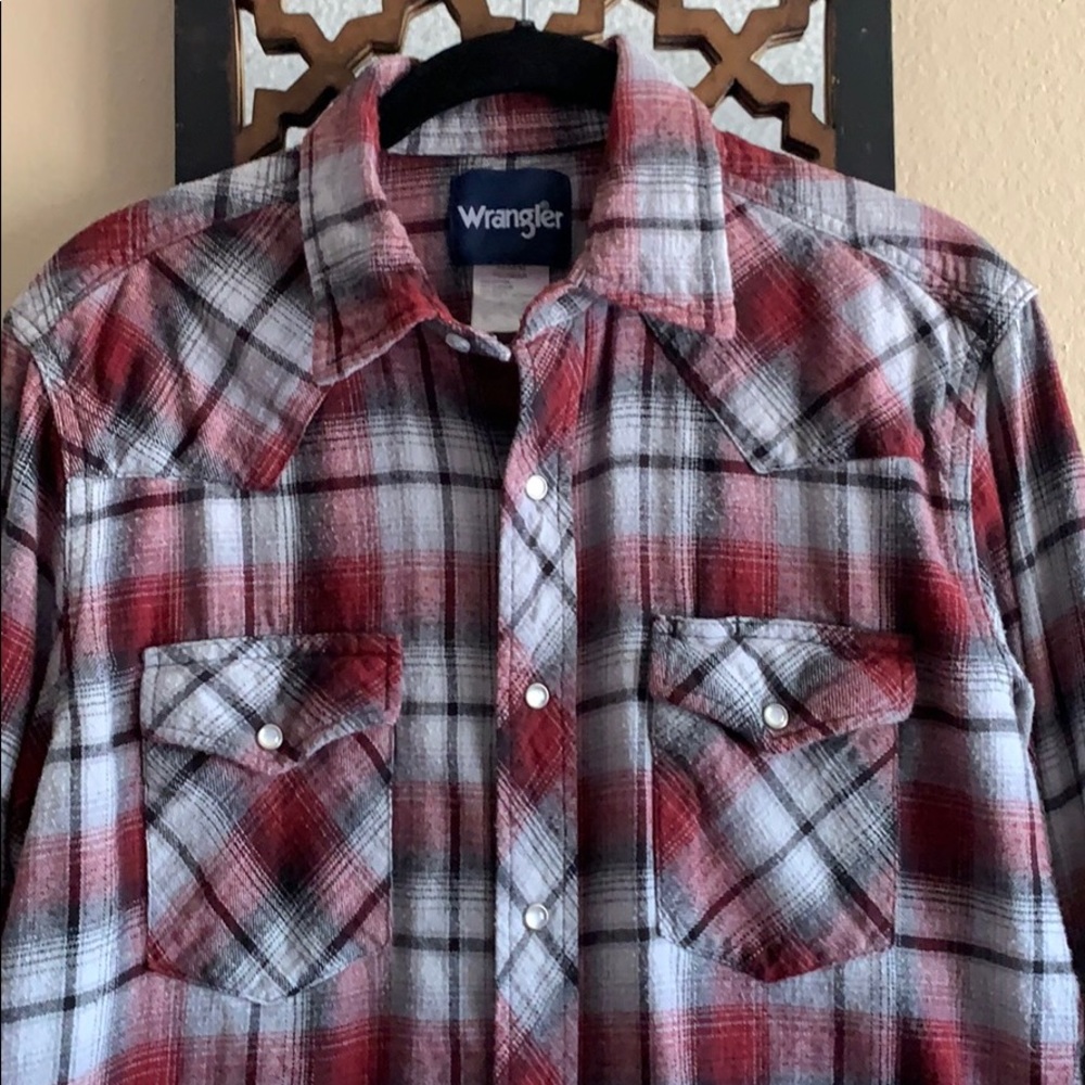 Wrangler flannel western shirt